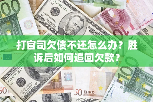 北京打官司欠债不还怎么办？胜诉后如何追回欠款？