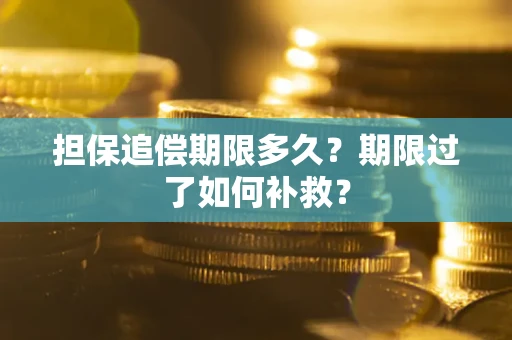 北京担保追偿期限多久？期限过了如何补救？